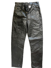 !!  ENJOY Herren- LEDERJEANS / - Lederhose in schwarz- Gr; 26