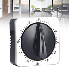 CJBIN Küchentimer Magnetisch, Eieruhr Mechanisch aus Edelstahl, 60 Minute Timing