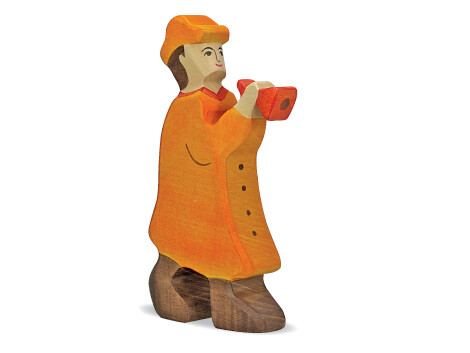 Holztiger hirte mit - hirte,