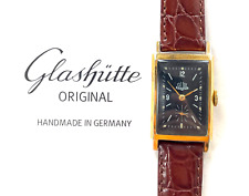 Glashütte GUB UROFA Kal. 581 Raumnutzwerk Art Deco Herren Armbanduhr um 1939
