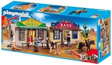 Playmobil Western City 4398 - Sheriff, Bank, Cowboys, Pferde, TOP Zustand