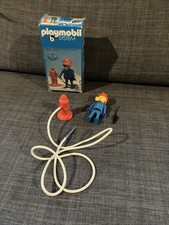 +++ 100% Playmobil System 3367 Feuerwehrmann mit Hydrant OVP Sammler RAR +++