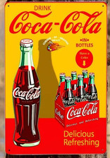 Blechschild 30x20 Schild Cola