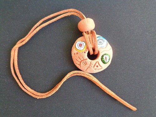Kette anhänger roter ton - kette,