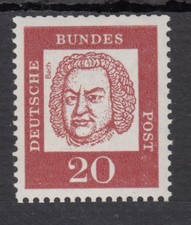 20 Pf Bed. Deutsche Mi 352y **  Rollenmarke uNr 4-stellig Nummer 0675 Luxus!