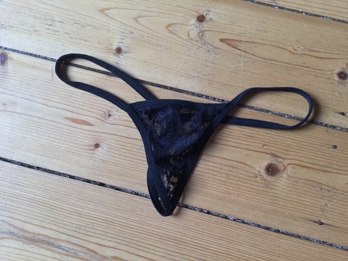 String tanga spitze schwarz - tanga,