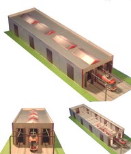Straßenbahn depot wagenhalle - straßenbahn,