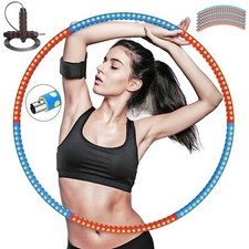 Hula Hoop Reifen - Fitness Erwachsene Hoopdance Bauchtrainer - 6 Teile