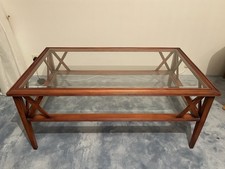 Couchtisch Glas & Massivholz