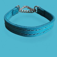 Fettlederhalsband mit Zugstopp