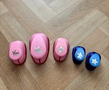 5x Motivlocher  Stanzer  2 Elche 2 Engel 1 Stern  von Efco Heyda