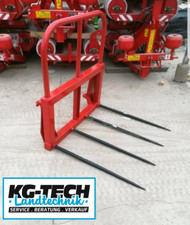 Ballengabel / Ballenspieß mit 4 Zinken  Euroaufnahme Ballentransportgabel