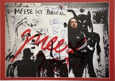Jonathan Meese signiert Kunst Karte Signed Autogramm Signatur Unterschrift