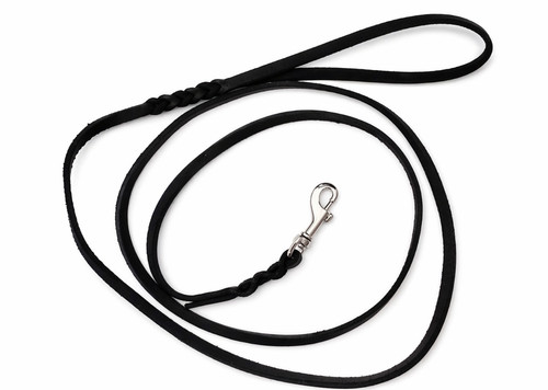 Lederleine 8mm aus - , fettleder