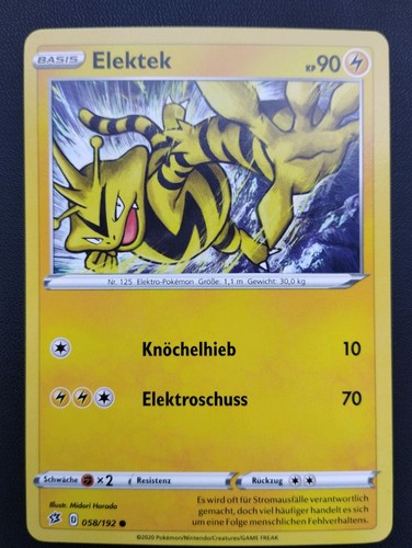 Pokémon karte elektek 058 - pokémon,