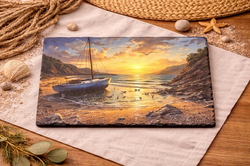 Coastal sunset segelboot - sunset,