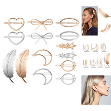 Metall Haarspange 14 Stück