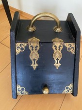 Antiker Kohlenkasten Holz mit