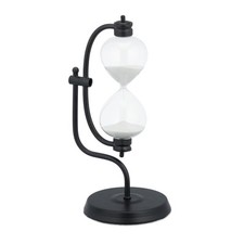 Sanduhr Zeitmesser Dekosanduhr schwarz Timetracker Hourglass Stundenglas Sand