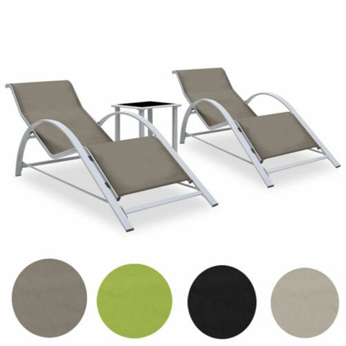 Gartenliege sonnenliege mit - 2x,