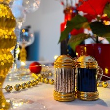 Vintage Mini Salz und Pfeffer Streuer Art deco Design