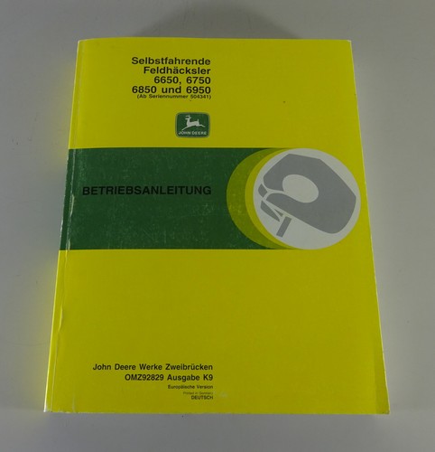 Betriebsanleitung john deere - john,