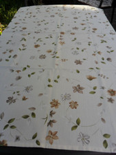 Tischdecke  170x95 cm beige, kräftige hochwertige Qual.