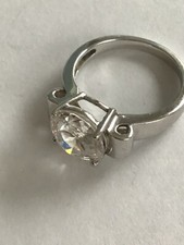 Erbstück Diamonique EPIPHANY Ring  Zirkonia 925 platiniert Größe 17