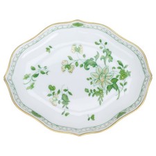 Salmischale Raynaud & Co. Limoges Blumenmotiv grün Form I Wilh. Drache
