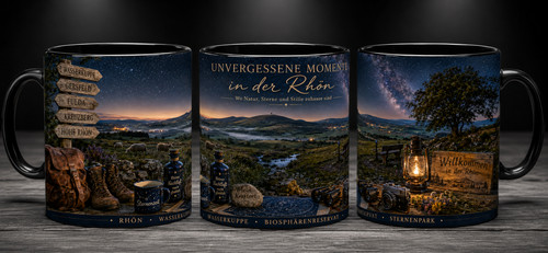 Rhön souvenir tasse schwarz - rhön,