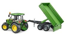 Bruder Spielzeug 02108 Traktor John Deere Trecker Anhänger Kipper Schlepper Neu