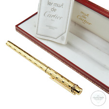 Cartier Must de Cartier Trinity Füller 18 Karat M-Feder Gold Patronenfüller Box