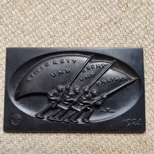 Eisen Kunstguss Lauchhammer Jahresplakette von 1924