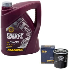 Motoröl Set 5W30 5 Liter + Ölfilter für SM 106 für Suzuki Swift IV 1.6 Vitara