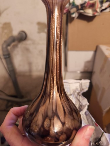 Murano glas vase gold - murano,