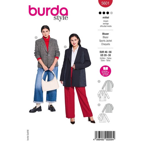 Blazer burda 5601 - blazer,,