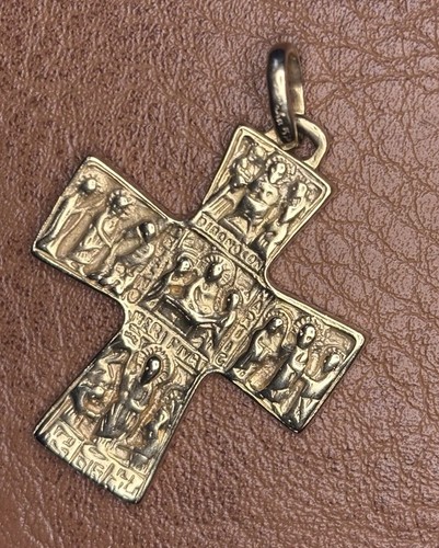 Anhänger kreuz 585 14kt - kreuz, gold
