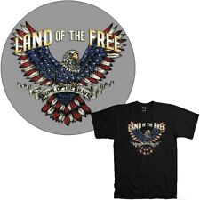Amerika T-Shirt USA Wappentier Motto Eagle Seal Emblem Flagge *3201 schwarz