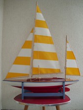 Für Seifert Günther PASSAT Segelboot   gebr. hübscher Segel Satz mit 3 Segel