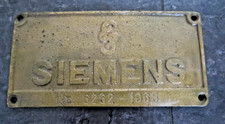25405/ Altes Lokschild Siemens