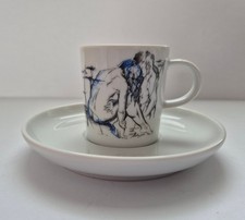 Saeco Espressotasse Body Talk mit Unterteller, Arzberg, Eric Andersen blau