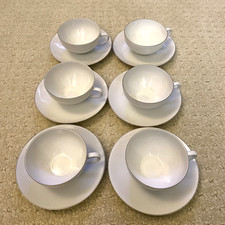 6  Arzberg White Mid-Century