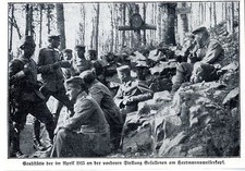 Hartmannsweilerkopf ( Grabstätte in der Stellung ) Historische Aufnahme von 1915