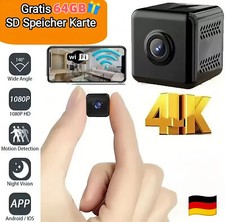 Mini IP Kamera 1080P Wireless WLAN 4K WiFi Camera Überwachungkamera Nachtsicht