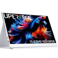 15,6 Zoll 1080P Full HD Tragbarer Monitor Weiß Bildschirm Für Laptop Computer PC