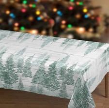 Traumhafter Weihnachtsstoff Panama Christbäume, Weihnachtsbäume,  Breite 160 cm