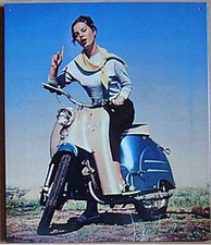 Retro Reklame Blechschild Oldtimer DDR Motorroller Simson Schwalbe    40x33cm