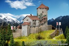 Kibri Z 36402 - Burg Wildenstein, L 27,0 x B 20,0 x H 17,0 cm  Bausatz   Neuware