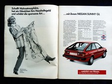 Datsun Nissan  Sunny GL,  originale Werbung aus 1982