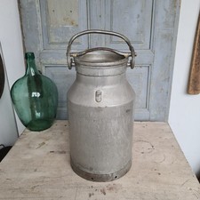 C0179 Schöne, alte Milchkanne mit Deckel | Metall | 20 Liter | DICHT